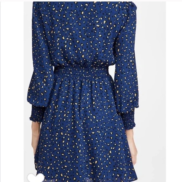 BB Dakota Cheetah Pray Love Long Sleeve Mini Holiday‎ Dress, Midnight Small,​​ - Picture 5 of 15